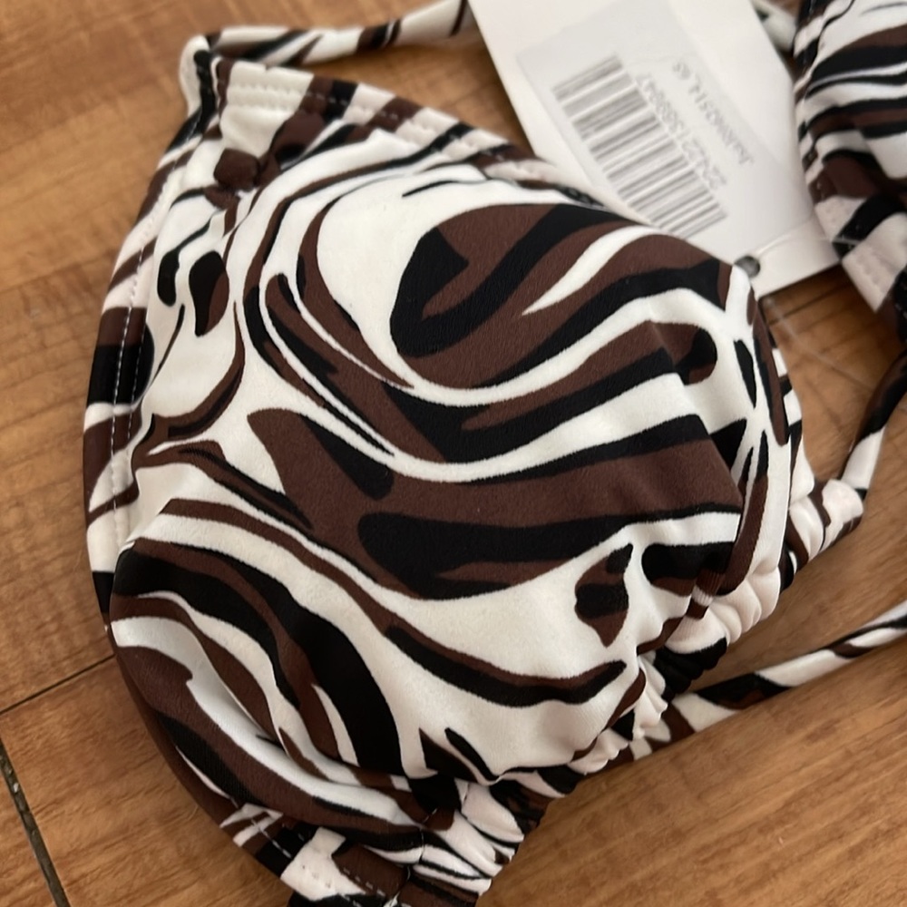 Reef Swirly Wave Print Bikini Top BNWT - Picture 4 of 5